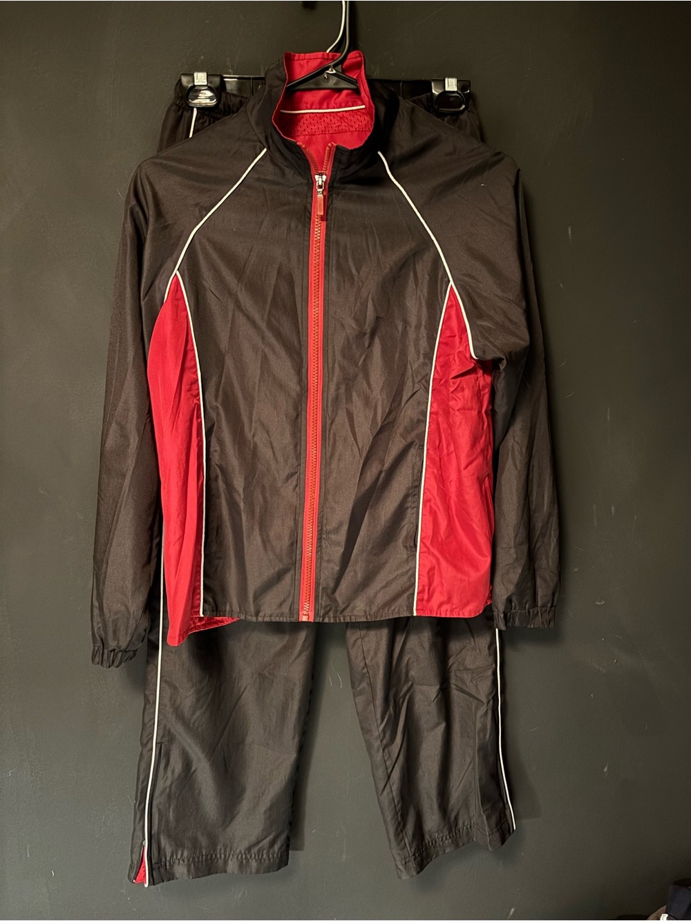 Women's Black and Red Track Jogger Set - Activology SP